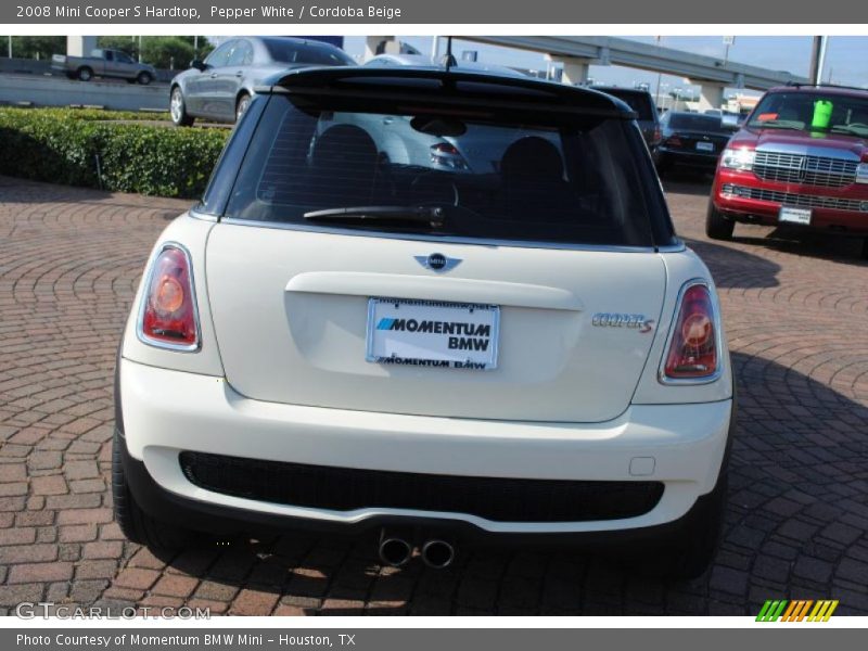 Pepper White / Cordoba Beige 2008 Mini Cooper S Hardtop