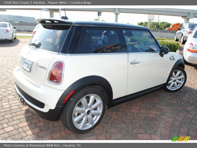 Pepper White / Cordoba Beige 2008 Mini Cooper S Hardtop