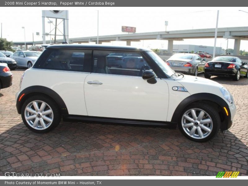 Pepper White / Cordoba Beige 2008 Mini Cooper S Hardtop