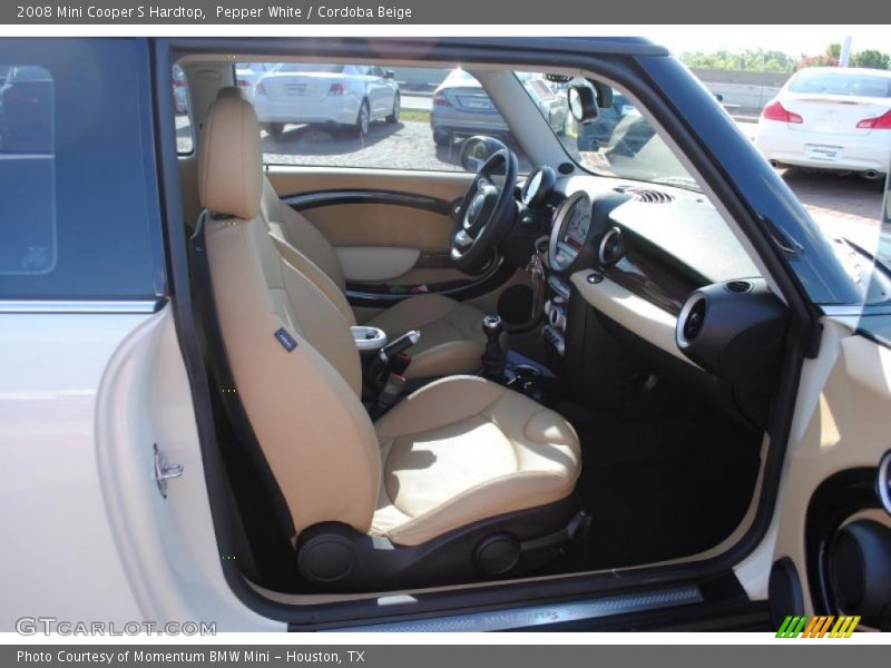 Pepper White / Cordoba Beige 2008 Mini Cooper S Hardtop