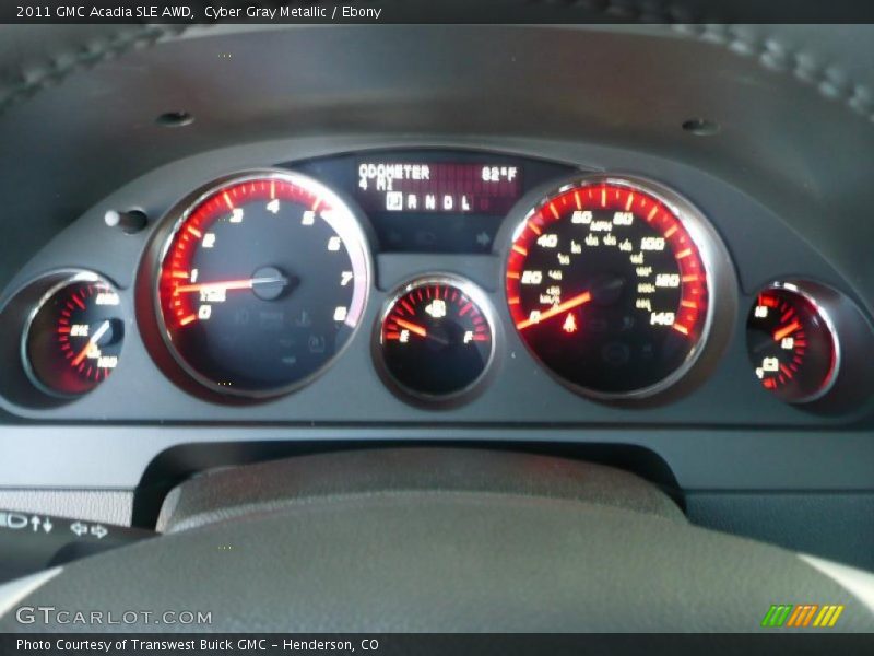 Cyber Gray Metallic / Ebony 2011 GMC Acadia SLE AWD