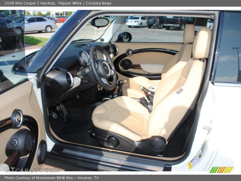 Pepper White / Cordoba Beige 2008 Mini Cooper S Hardtop