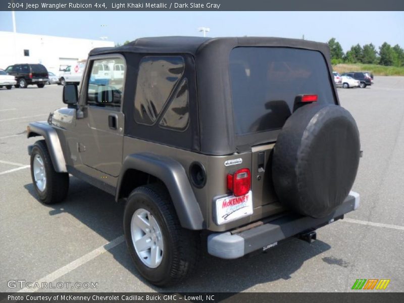 Light Khaki Metallic / Dark Slate Gray 2004 Jeep Wrangler Rubicon 4x4