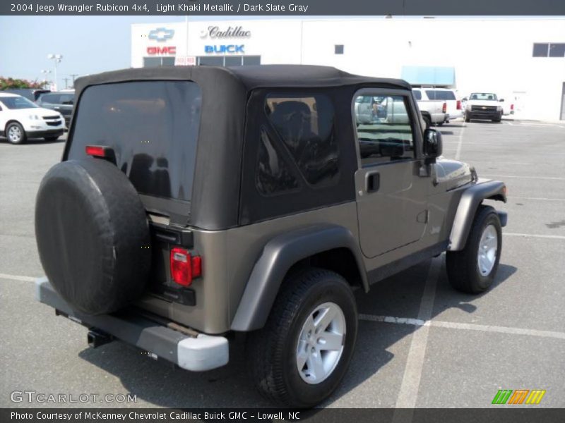 Light Khaki Metallic / Dark Slate Gray 2004 Jeep Wrangler Rubicon 4x4