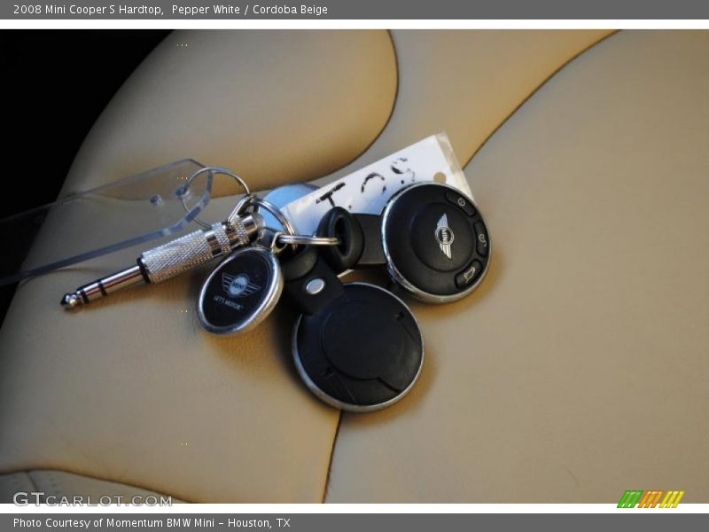 Pepper White / Cordoba Beige 2008 Mini Cooper S Hardtop
