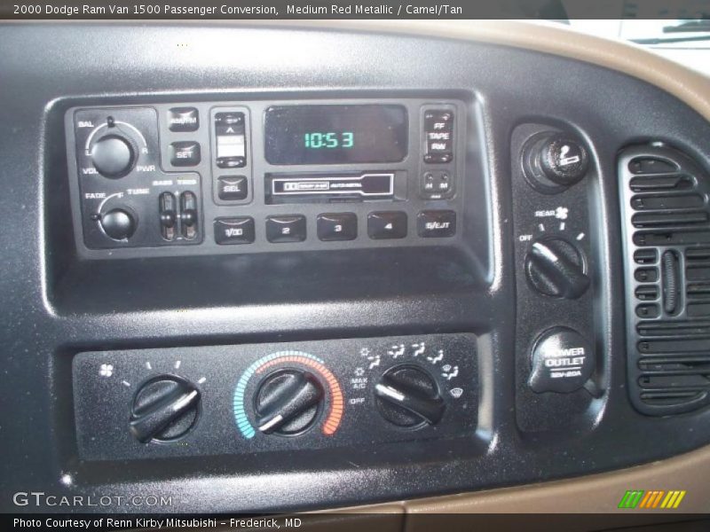 Medium Red Metallic / Camel/Tan 2000 Dodge Ram Van 1500 Passenger Conversion