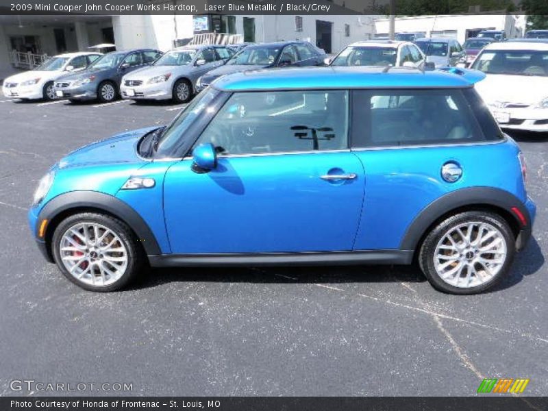 Laser Blue Metallic / Black/Grey 2009 Mini Cooper John Cooper Works Hardtop