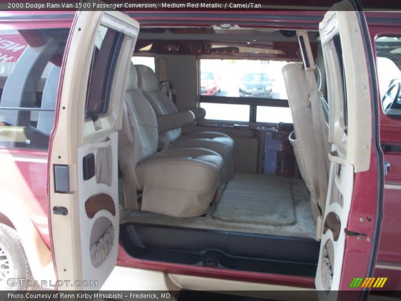 Medium Red Metallic / Camel/Tan 2000 Dodge Ram Van 1500 Passenger Conversion