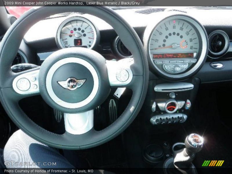 Laser Blue Metallic / Black/Grey 2009 Mini Cooper John Cooper Works Hardtop