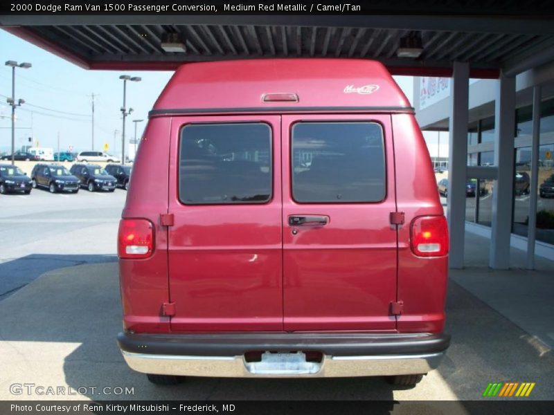Medium Red Metallic / Camel/Tan 2000 Dodge Ram Van 1500 Passenger Conversion