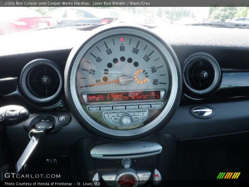 Laser Blue Metallic / Black/Grey 2009 Mini Cooper John Cooper Works Hardtop