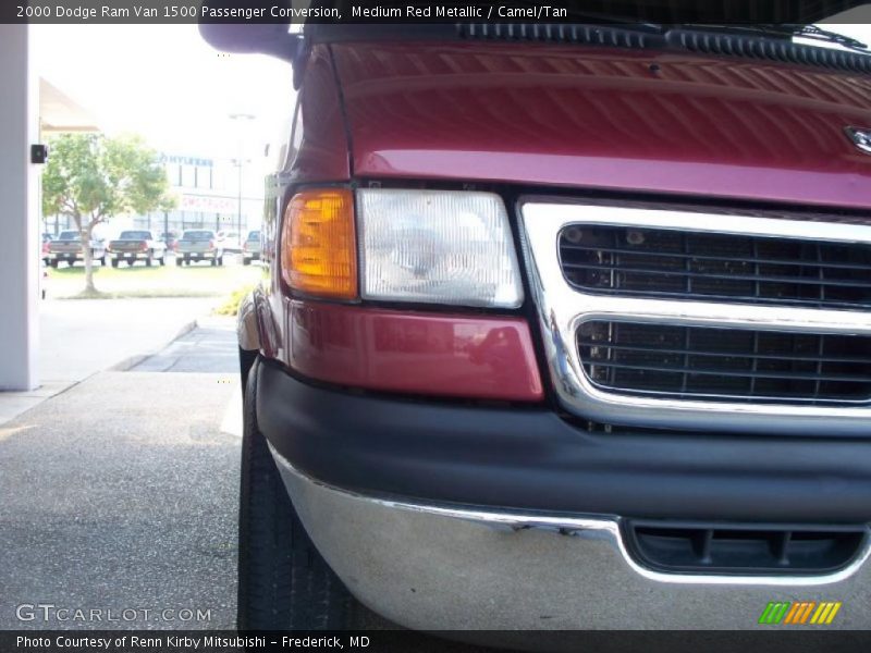 Medium Red Metallic / Camel/Tan 2000 Dodge Ram Van 1500 Passenger Conversion