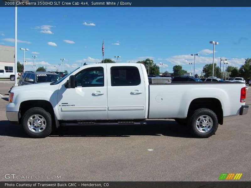 Summit White / Ebony 2008 GMC Sierra 3500HD SLT Crew Cab 4x4