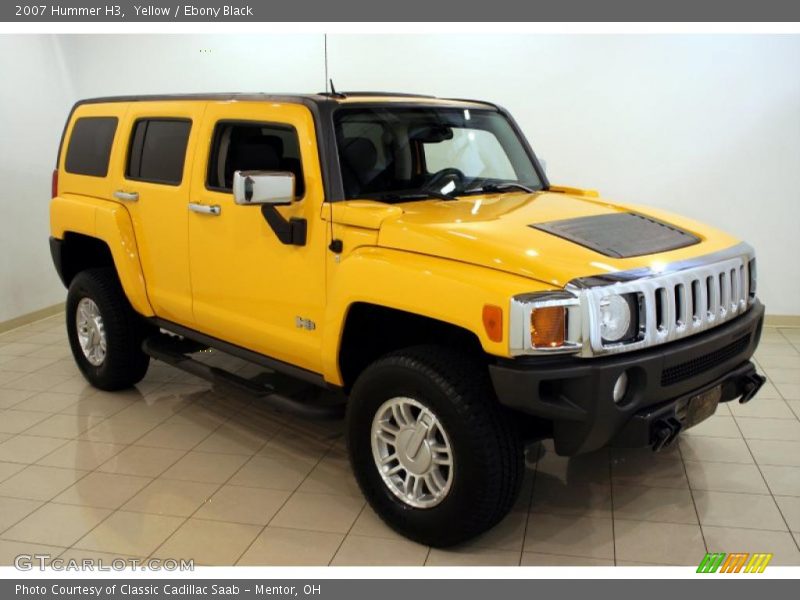 Yellow / Ebony Black 2007 Hummer H3
