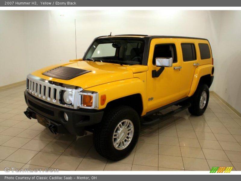 Yellow / Ebony Black 2007 Hummer H3