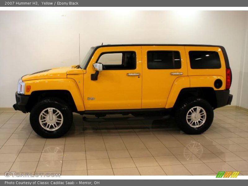 Yellow / Ebony Black 2007 Hummer H3