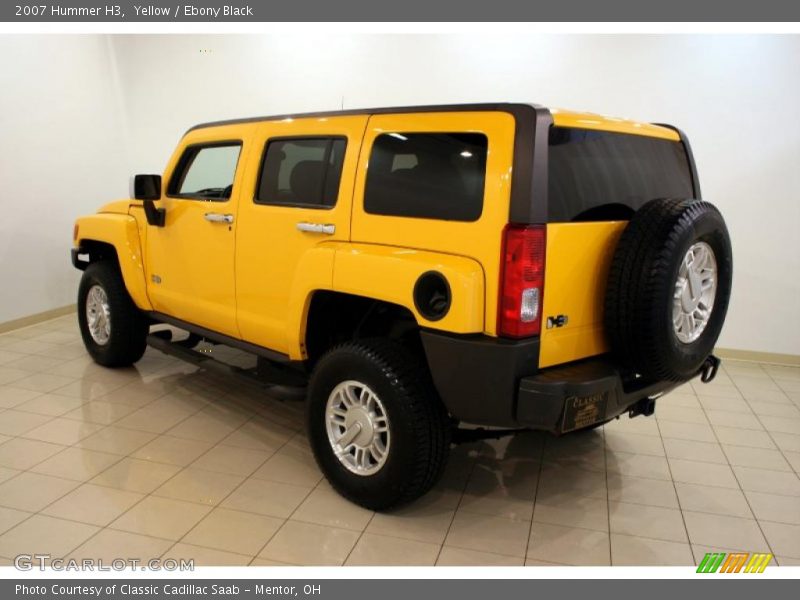 Yellow / Ebony Black 2007 Hummer H3