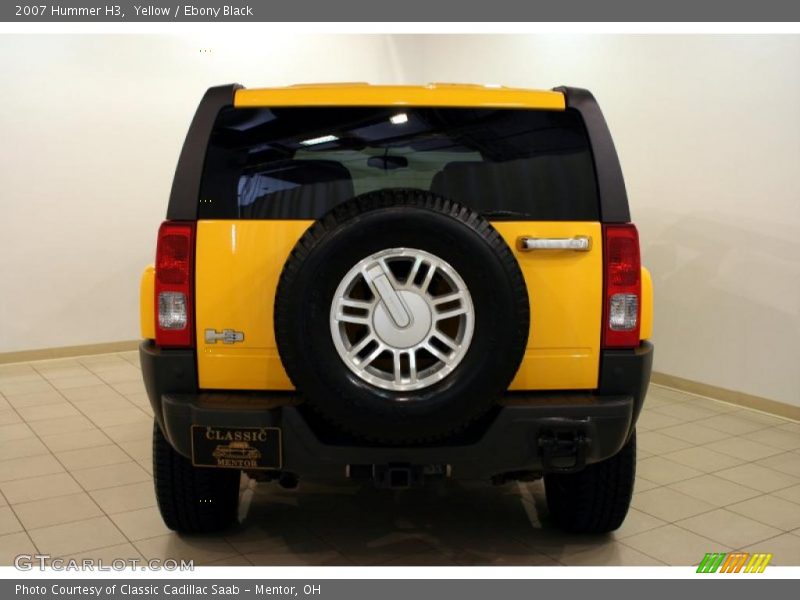 Yellow / Ebony Black 2007 Hummer H3