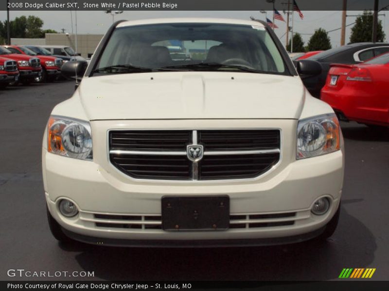 Stone White / Pastel Pebble Beige 2008 Dodge Caliber SXT