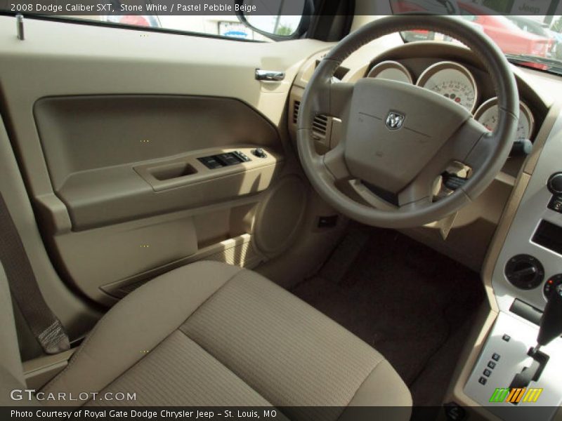 Stone White / Pastel Pebble Beige 2008 Dodge Caliber SXT