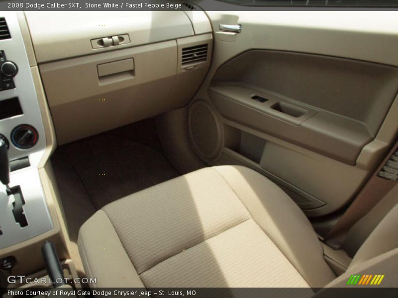 Stone White / Pastel Pebble Beige 2008 Dodge Caliber SXT
