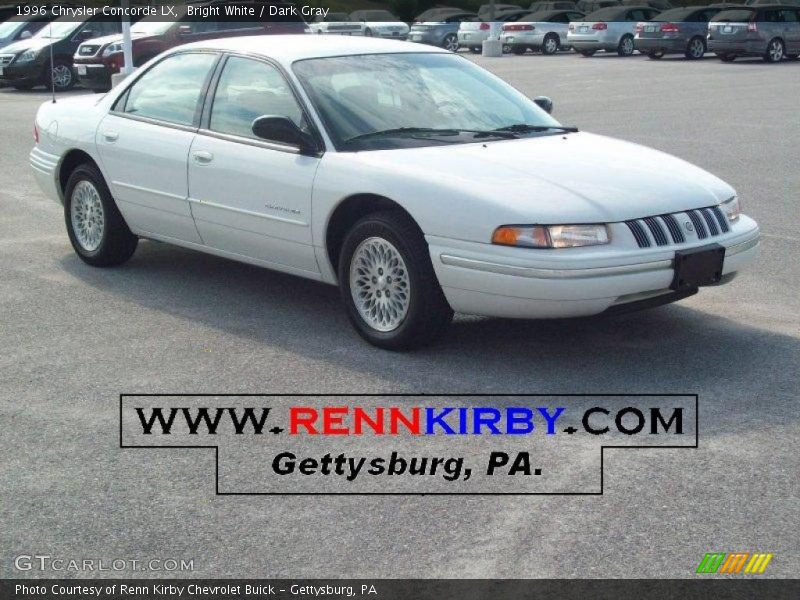 Bright White / Dark Gray 1996 Chrysler Concorde LX