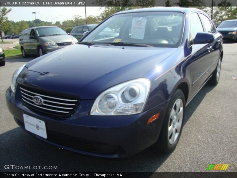 Deep Ocean Blue / Gray 2008 Kia Optima LX