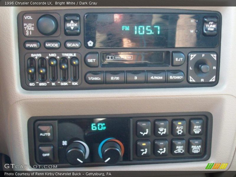 Bright White / Dark Gray 1996 Chrysler Concorde LX