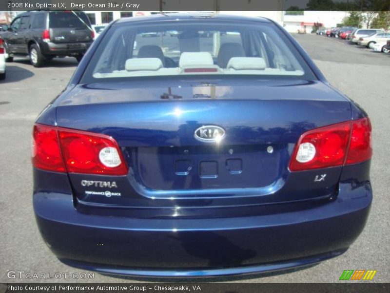 Deep Ocean Blue / Gray 2008 Kia Optima LX