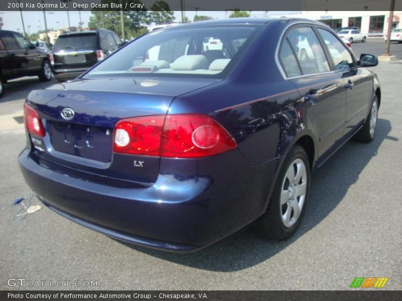 Deep Ocean Blue / Gray 2008 Kia Optima LX