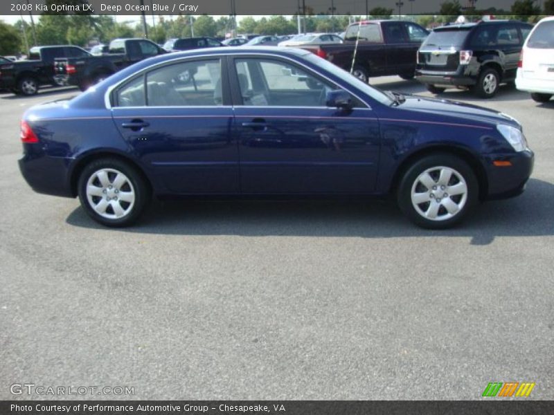 Deep Ocean Blue / Gray 2008 Kia Optima LX
