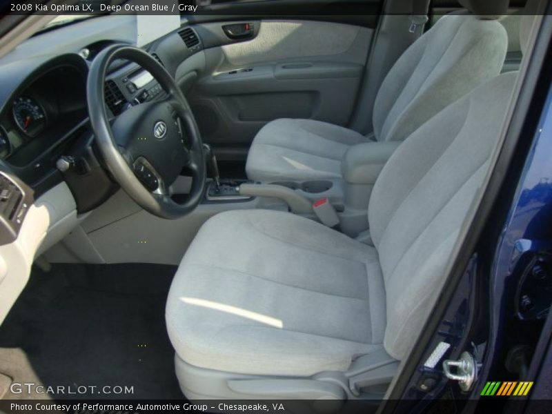 Deep Ocean Blue / Gray 2008 Kia Optima LX