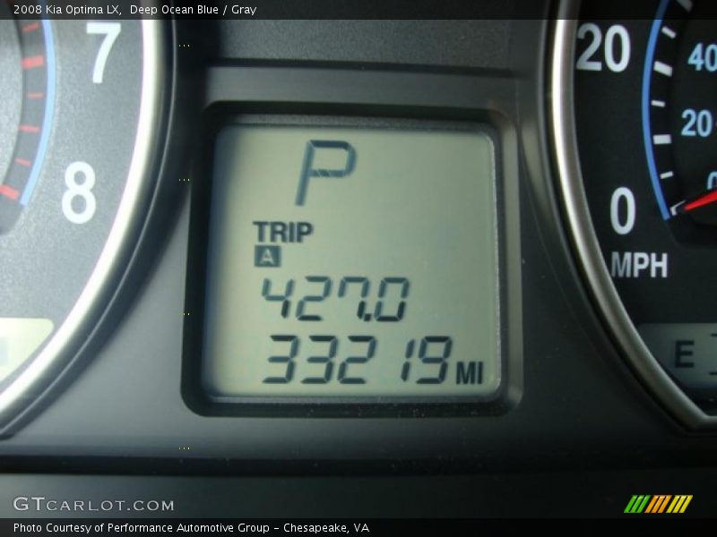 Deep Ocean Blue / Gray 2008 Kia Optima LX