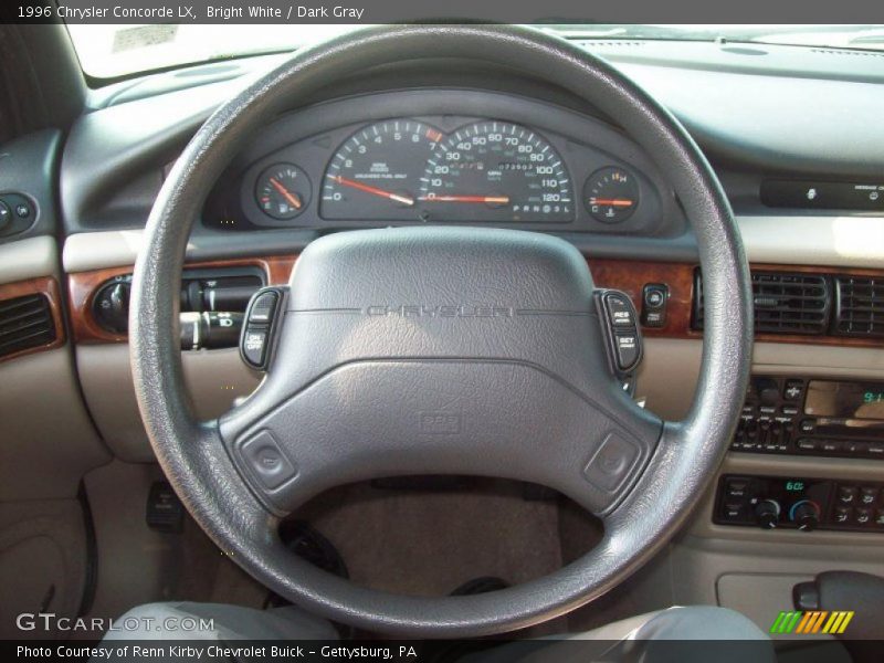 Bright White / Dark Gray 1996 Chrysler Concorde LX