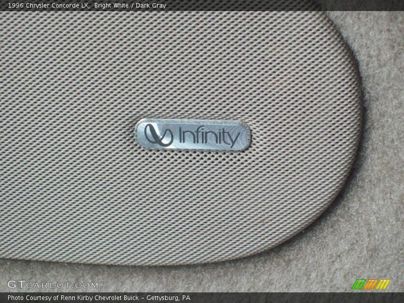 Bright White / Dark Gray 1996 Chrysler Concorde LX