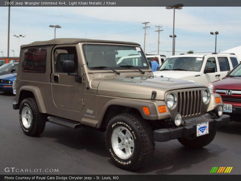 Light Khaki Metallic / Khaki 2005 Jeep Wrangler Unlimited 4x4