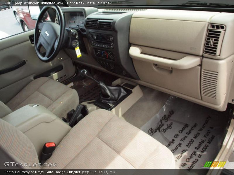 Light Khaki Metallic / Khaki 2005 Jeep Wrangler Unlimited 4x4