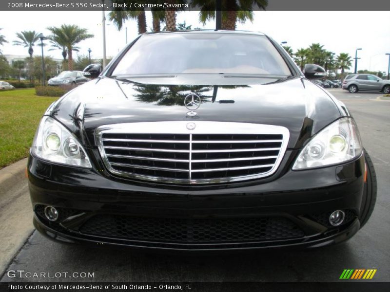 Black / Cashmere/Savanna 2008 Mercedes-Benz S 550 Sedan