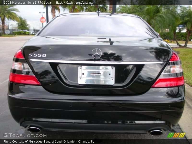 Black / Cashmere/Savanna 2008 Mercedes-Benz S 550 Sedan