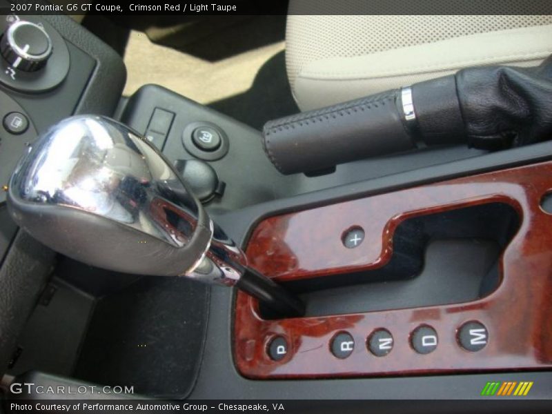 Crimson Red / Light Taupe 2007 Pontiac G6 GT Coupe