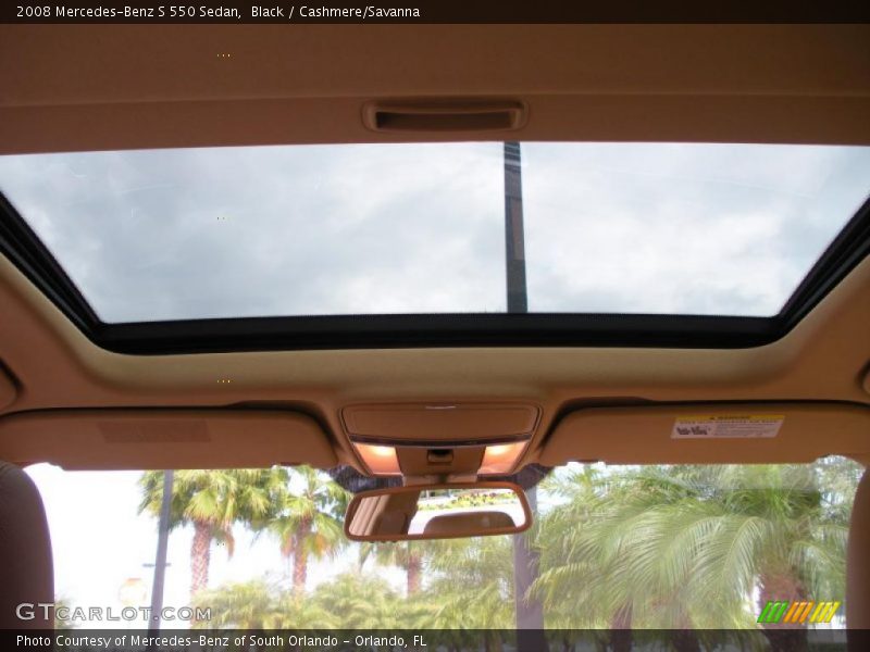 Black / Cashmere/Savanna 2008 Mercedes-Benz S 550 Sedan