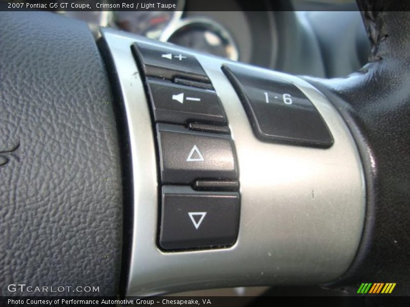 Crimson Red / Light Taupe 2007 Pontiac G6 GT Coupe