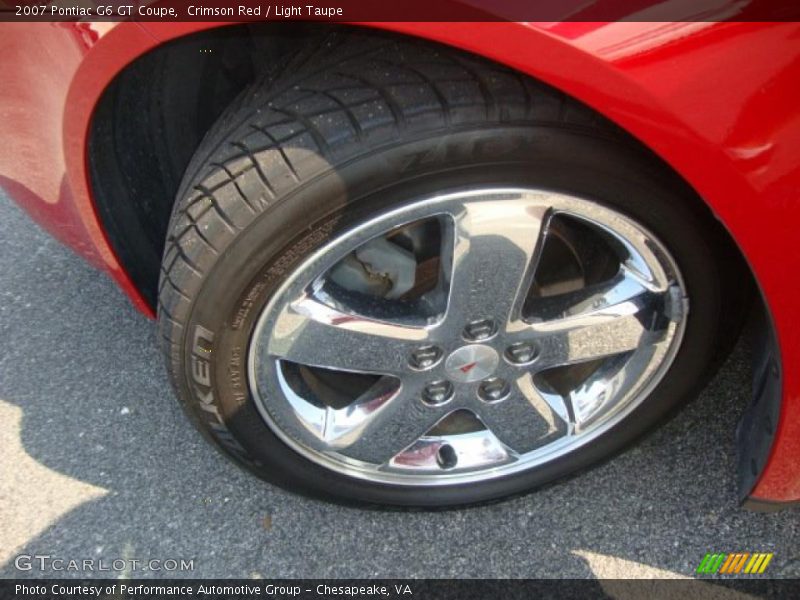 Crimson Red / Light Taupe 2007 Pontiac G6 GT Coupe