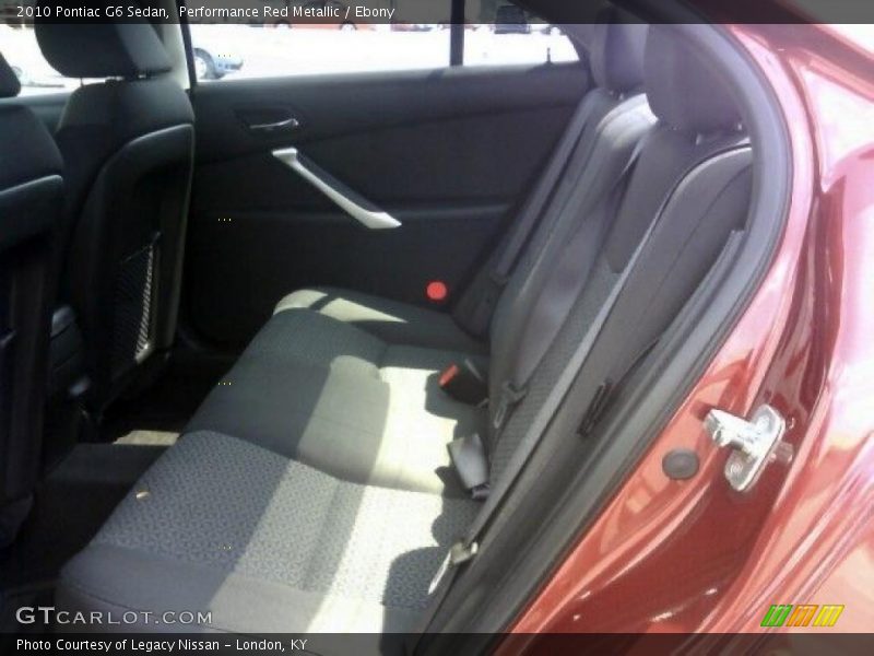 Performance Red Metallic / Ebony 2010 Pontiac G6 Sedan