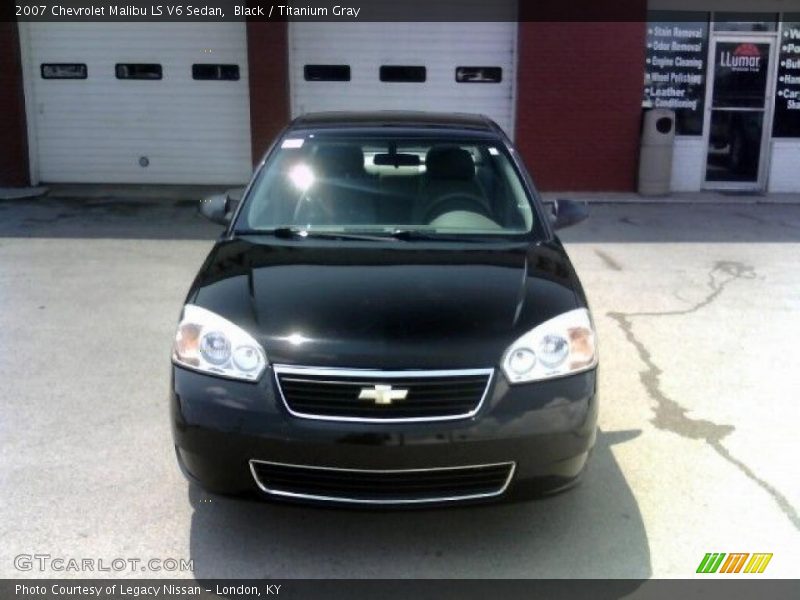 Black / Titanium Gray 2007 Chevrolet Malibu LS V6 Sedan
