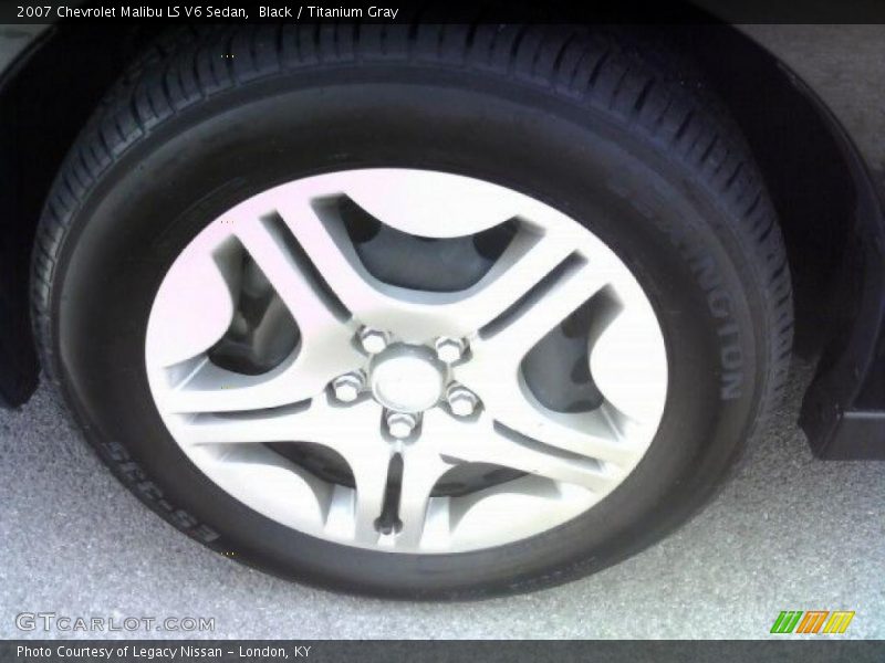 Black / Titanium Gray 2007 Chevrolet Malibu LS V6 Sedan