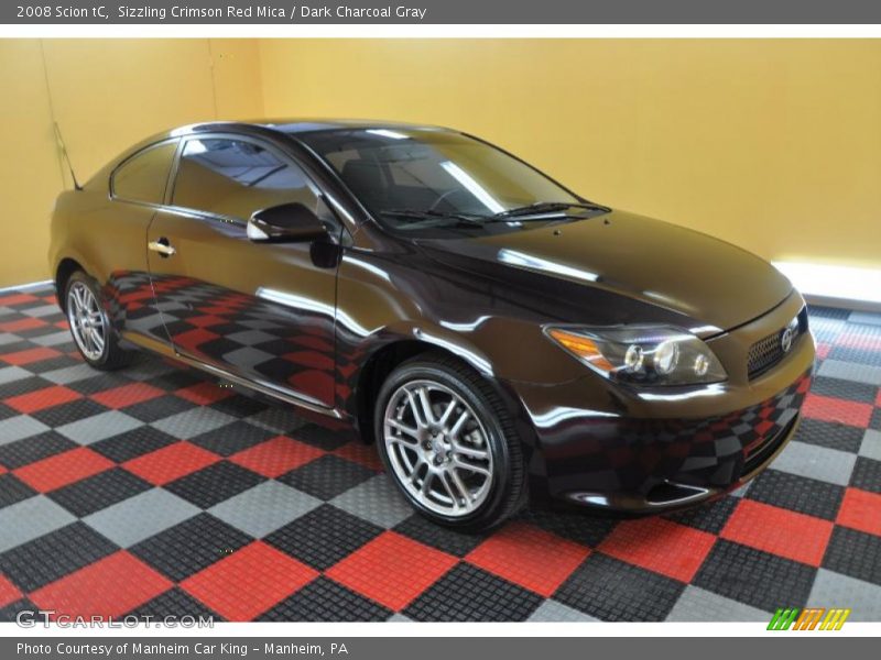 Sizzling Crimson Red Mica / Dark Charcoal Gray 2008 Scion tC