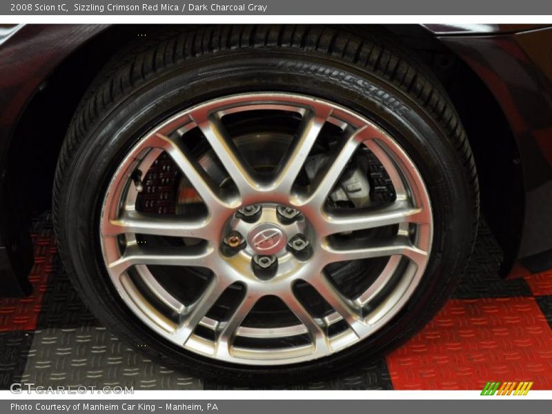 Sizzling Crimson Red Mica / Dark Charcoal Gray 2008 Scion tC