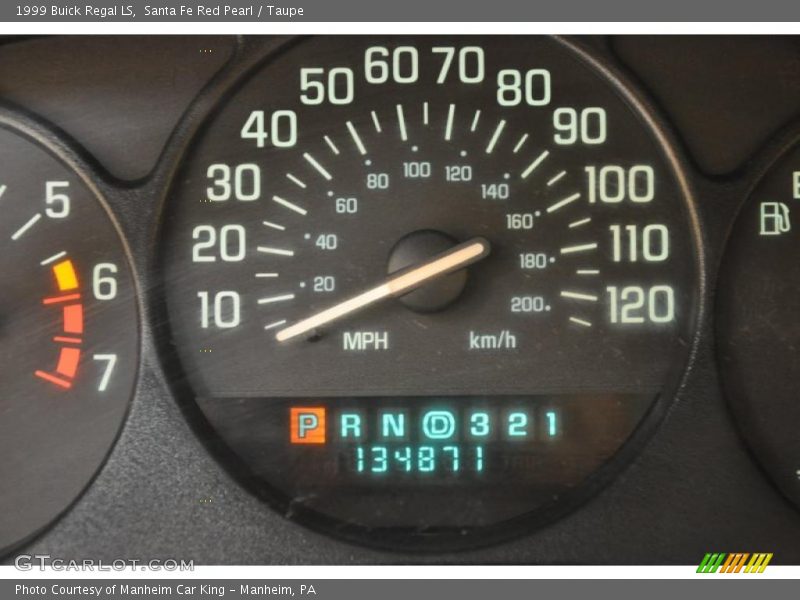 Santa Fe Red Pearl / Taupe 1999 Buick Regal LS