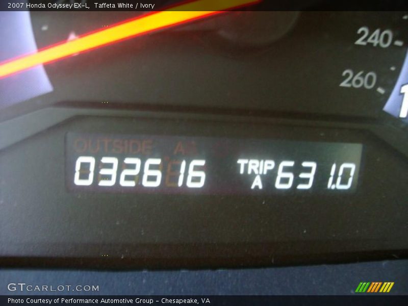 Taffeta White / Ivory 2007 Honda Odyssey EX-L